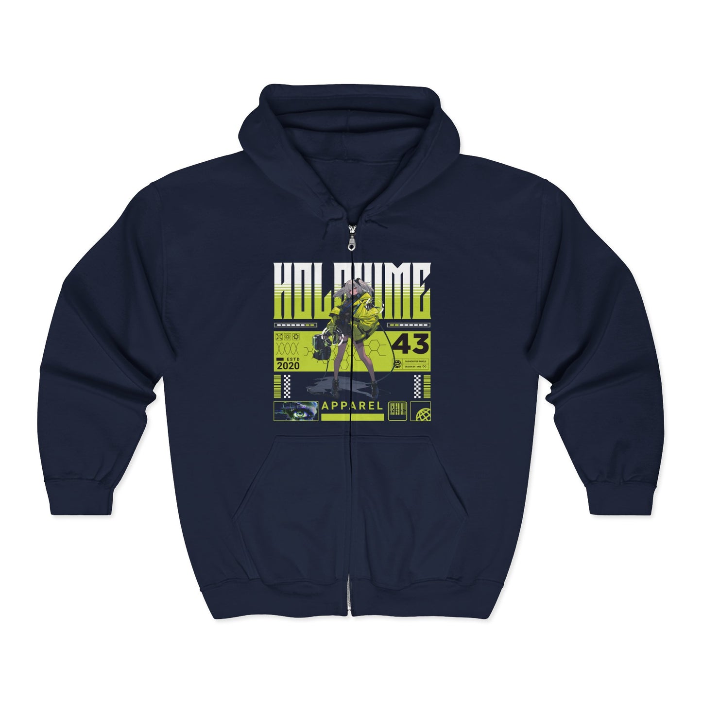 Holohime Anime Girl Urban Graphic Hoodie
