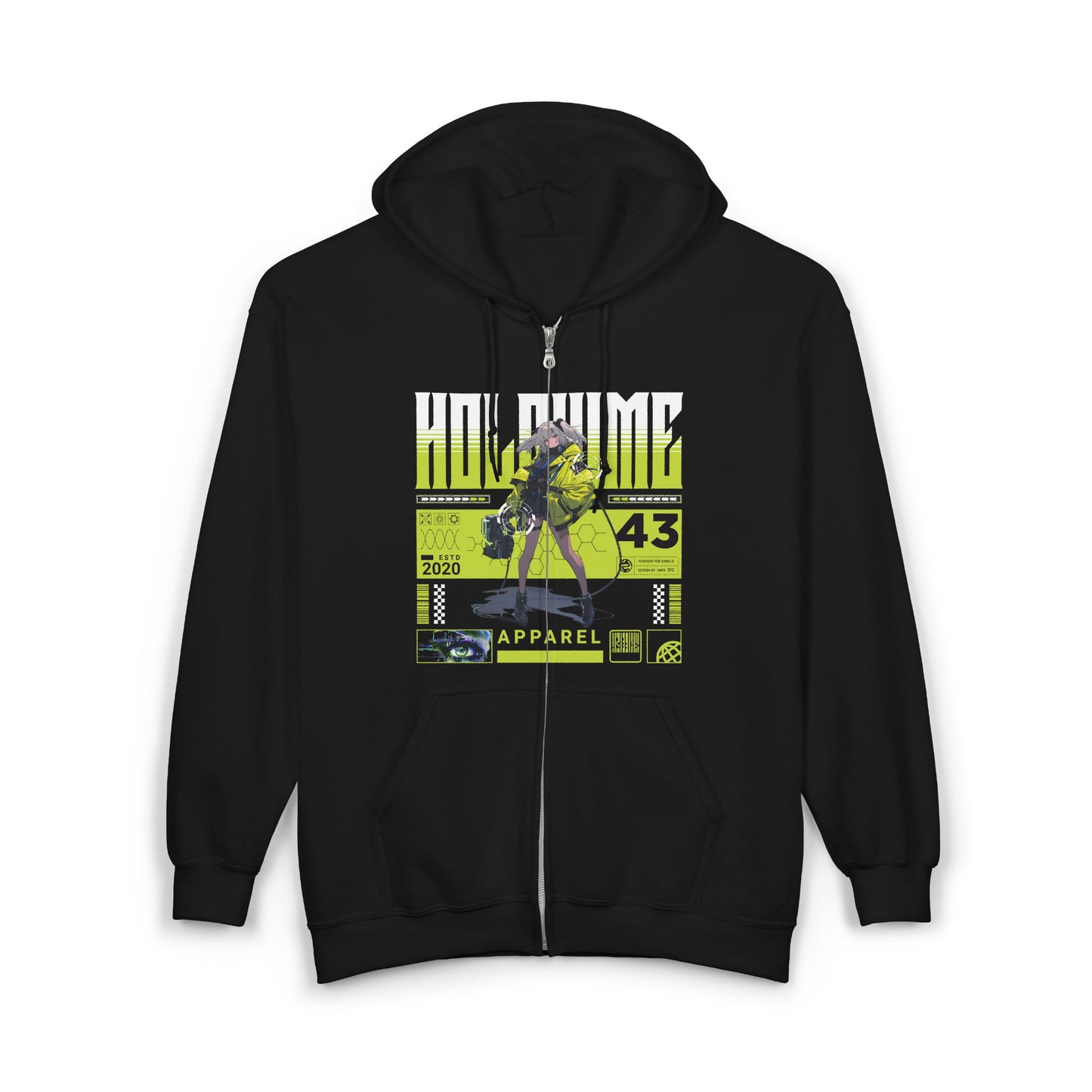 Holohime Anime Girl Urban Graphic Hoodie