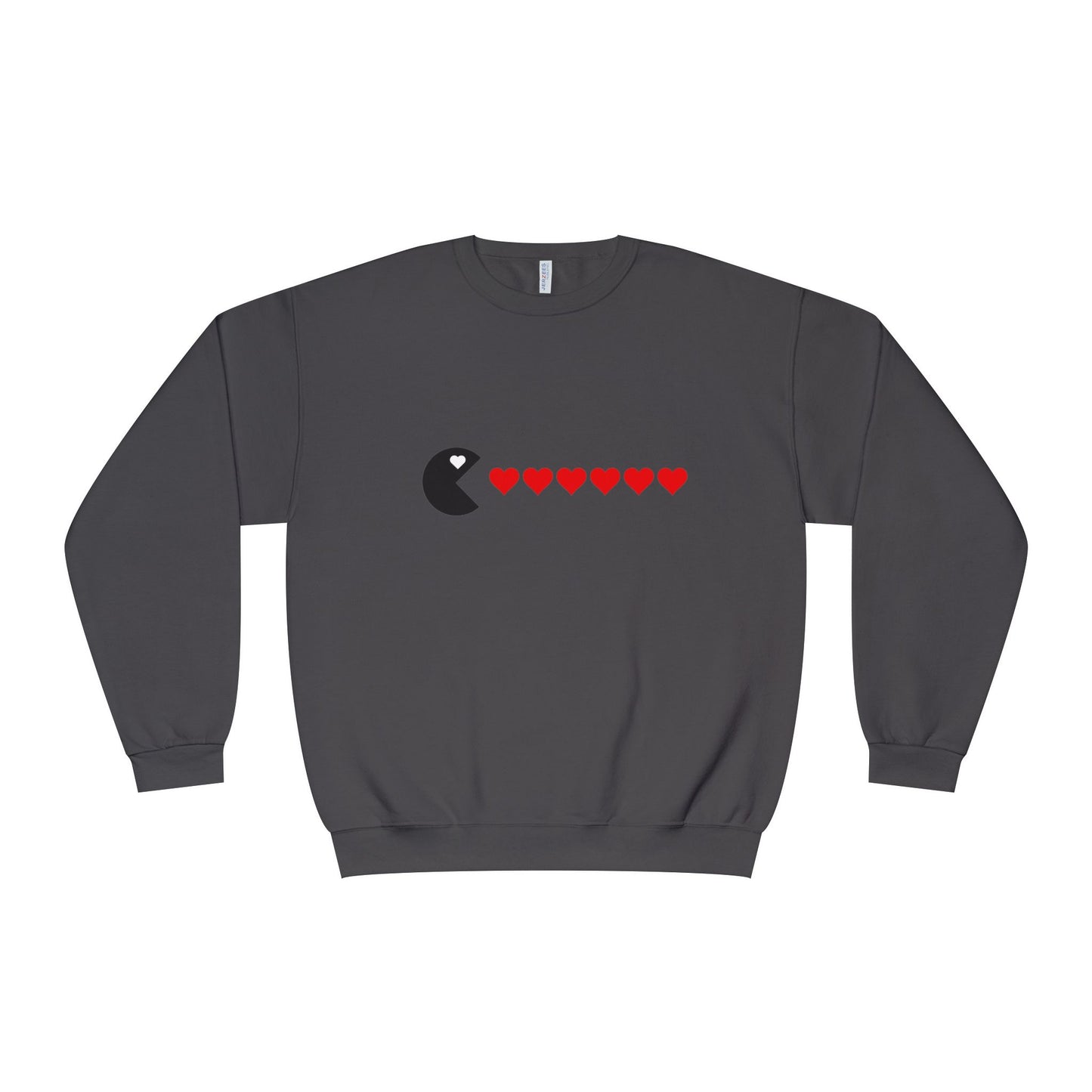 Couples Pacman Hearts Valentine Sweatshirt