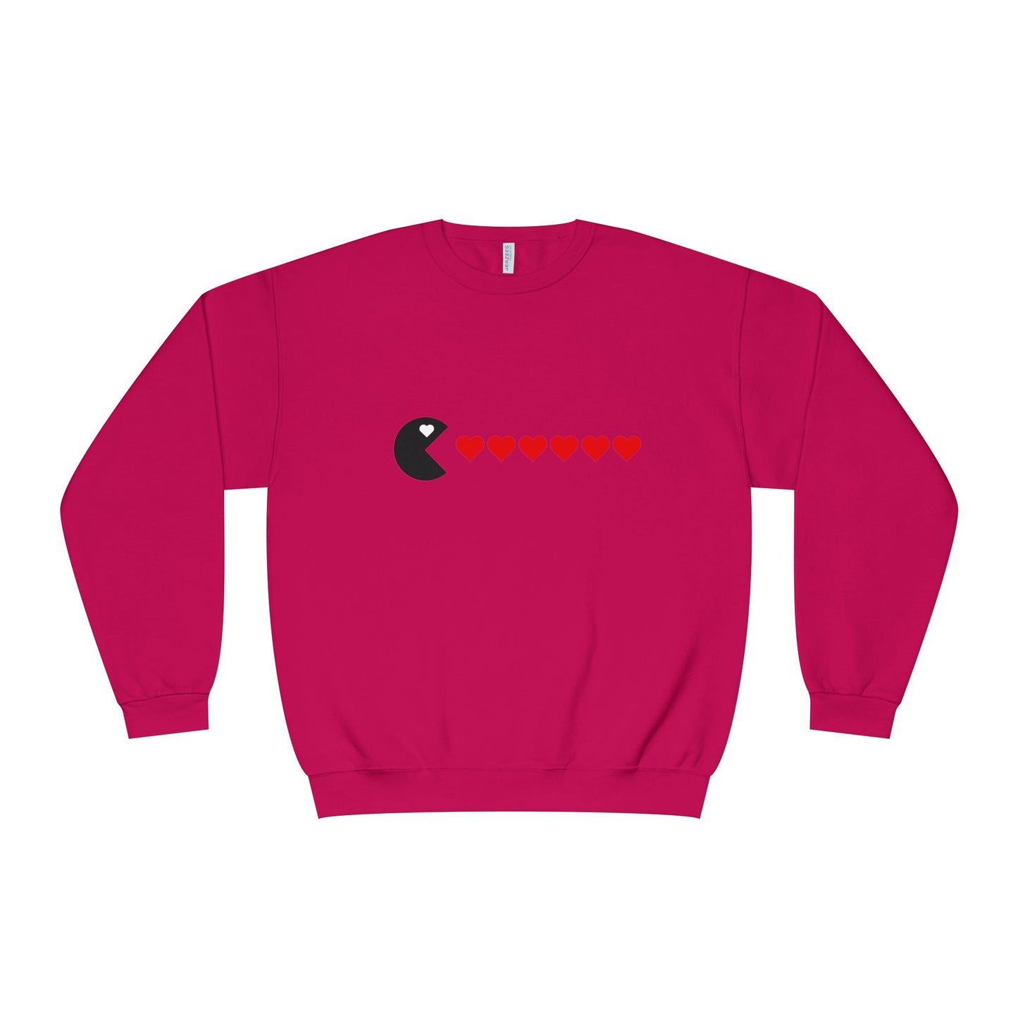 Couples Pacman Hearts Valentine Sweatshirt