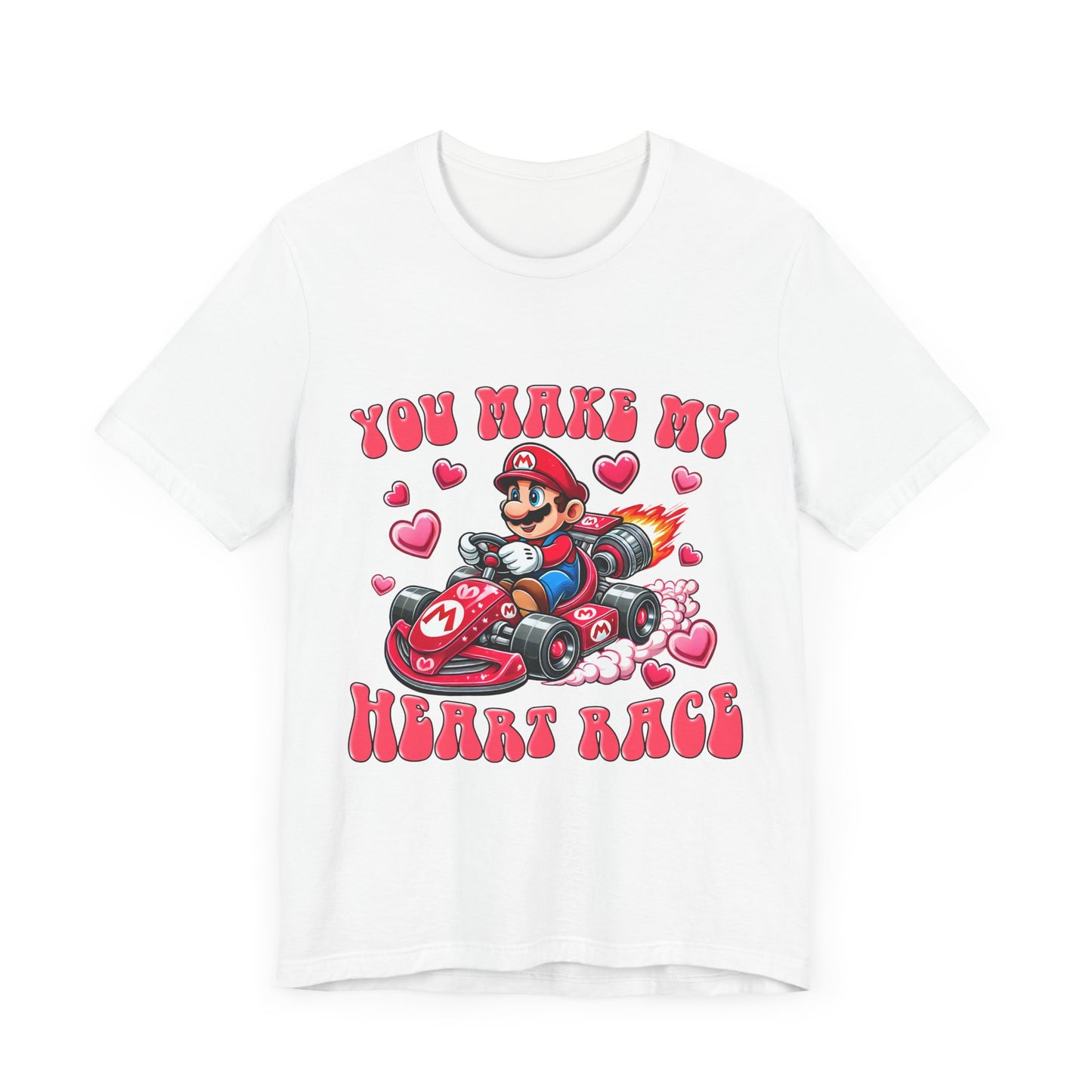 Heart Race Valentines Day Tee