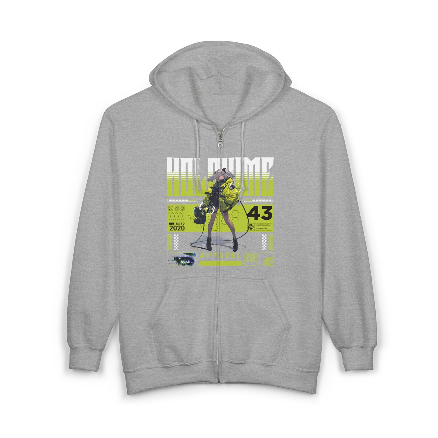 Holohime Anime Girl Urban Graphic Hoodie