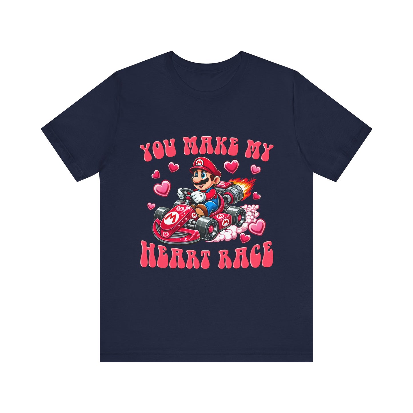 Heart Race Valentines Day Tee