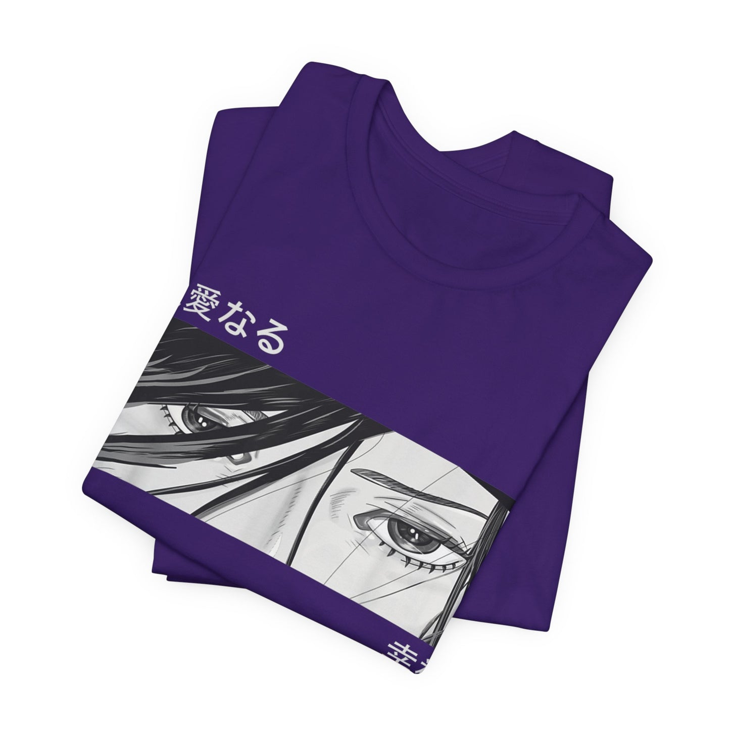 Black and White Anime Girl Eyes Tee