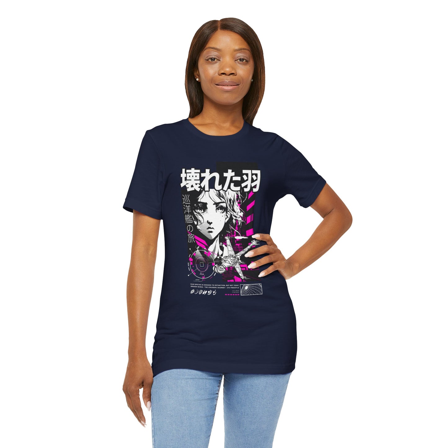 Anime Girl Broken Wings Tee