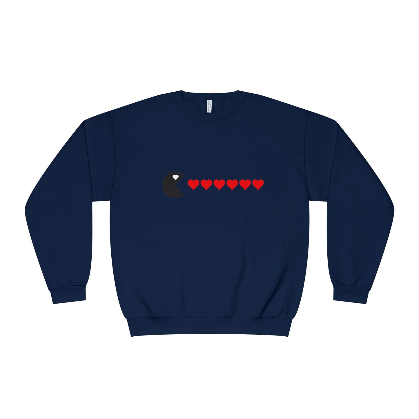 Couples Pacman Hearts Valentine Sweatshirt