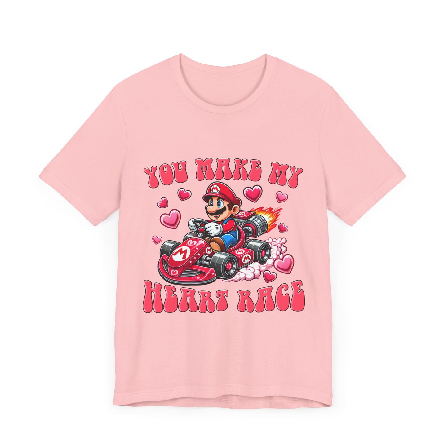 Heart Race Valentines Day Tee