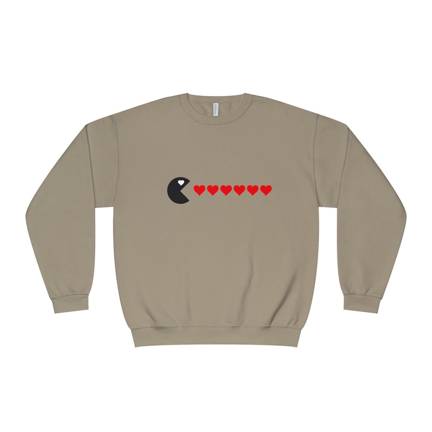 Couples Pacman Hearts Valentine Sweatshirt