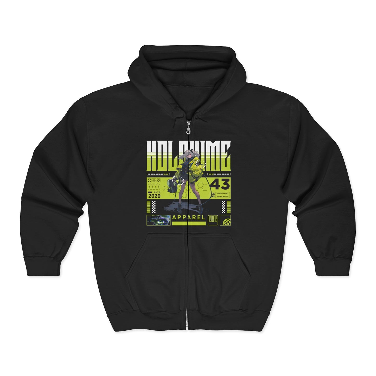 Holohime Anime Girl Urban Graphic Hoodie