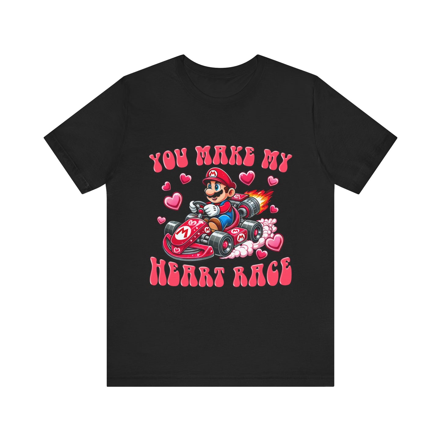 Heart Race Valentines Day Tee