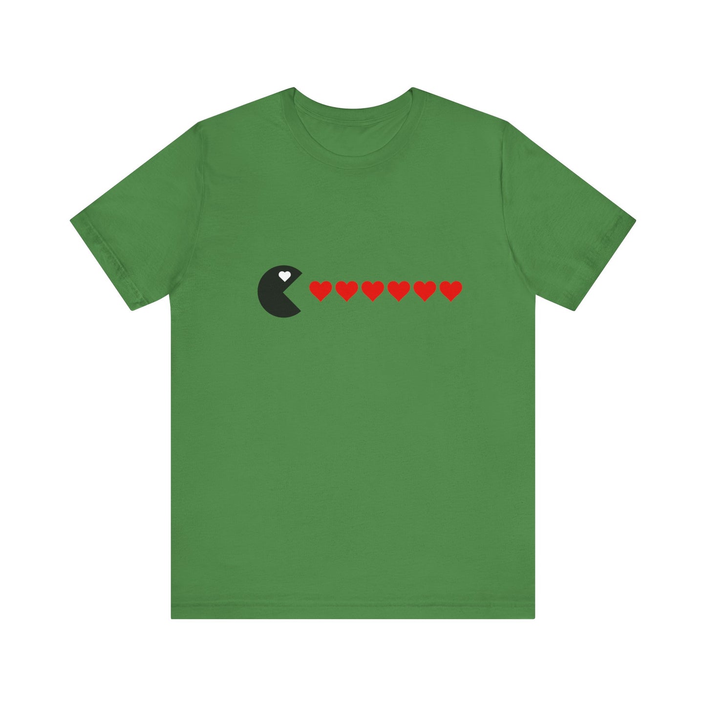Couples Pacman Hearts Valentines Tee