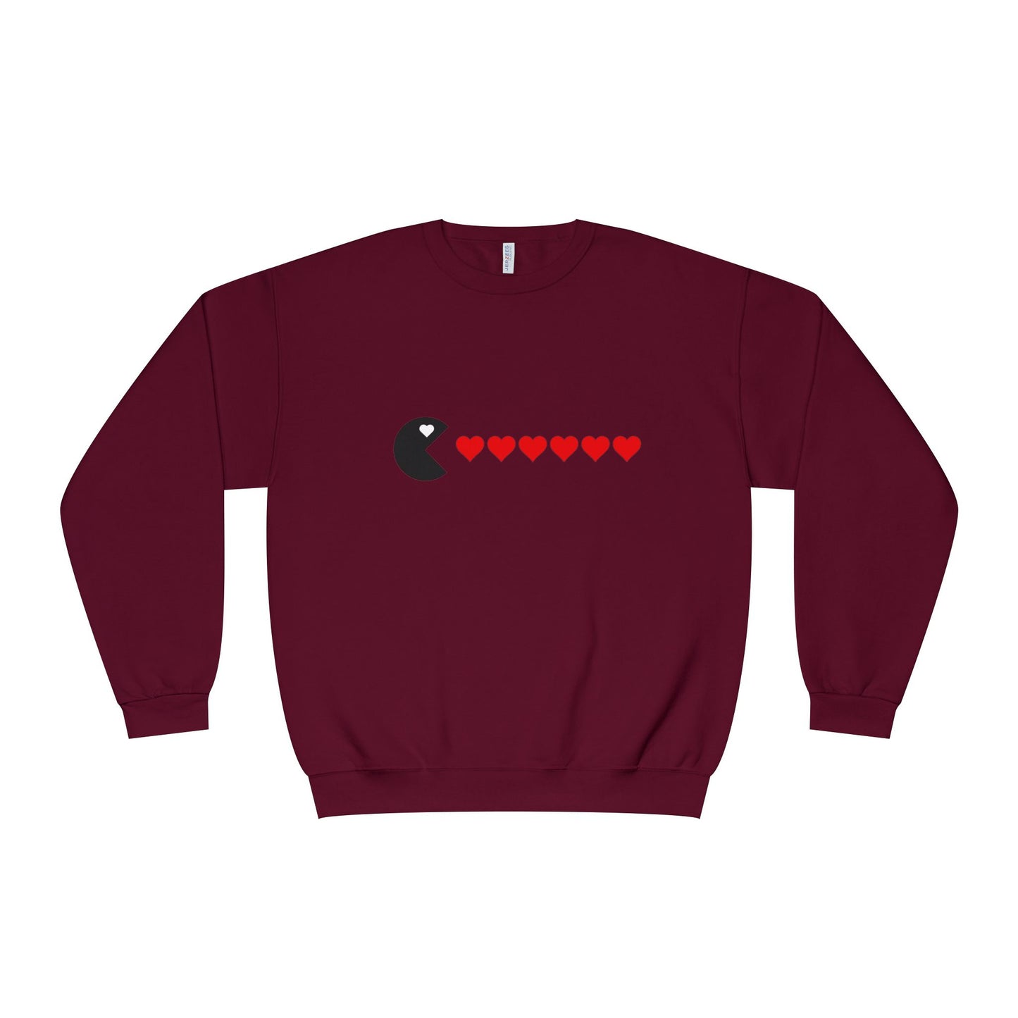 Couples Pacman Hearts Valentine Sweatshirt