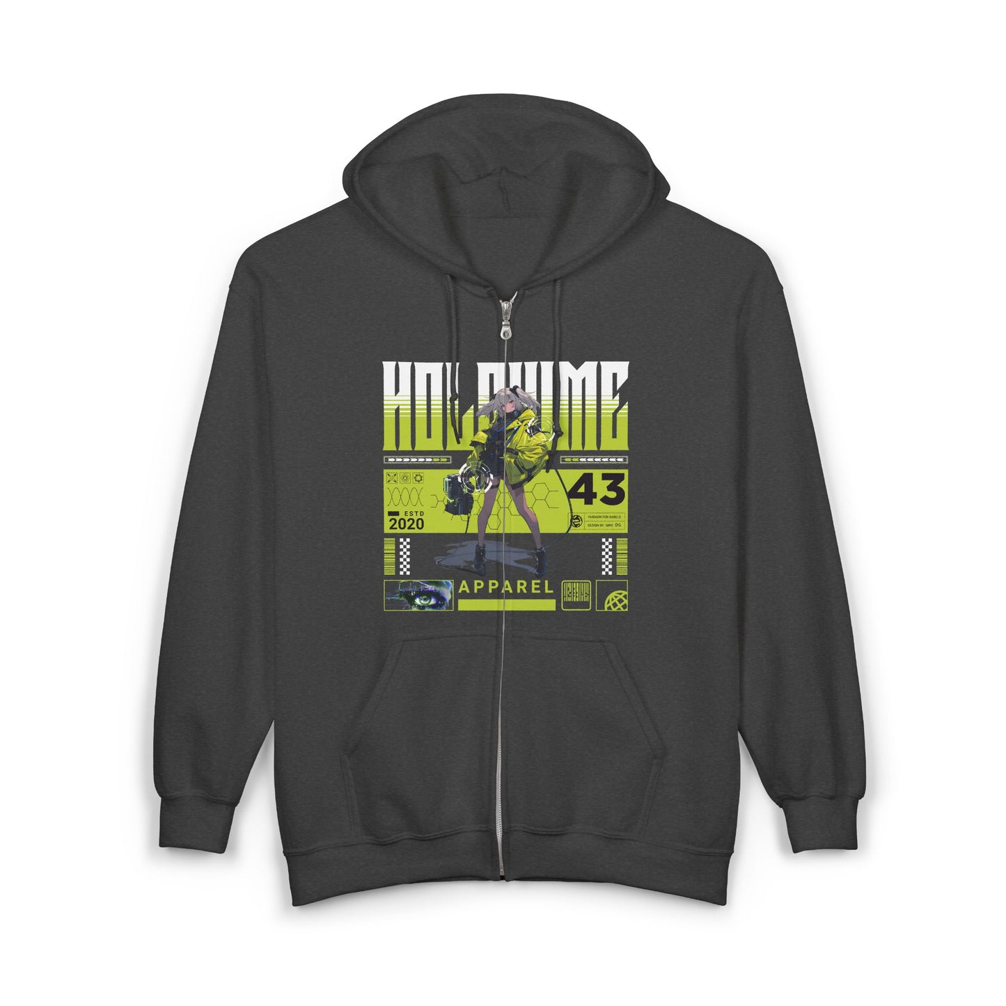 Holohime Anime Girl Urban Graphic Hoodie