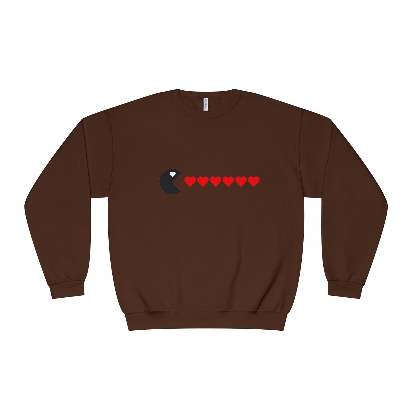 Couples Pacman Hearts Valentine Sweatshirt
