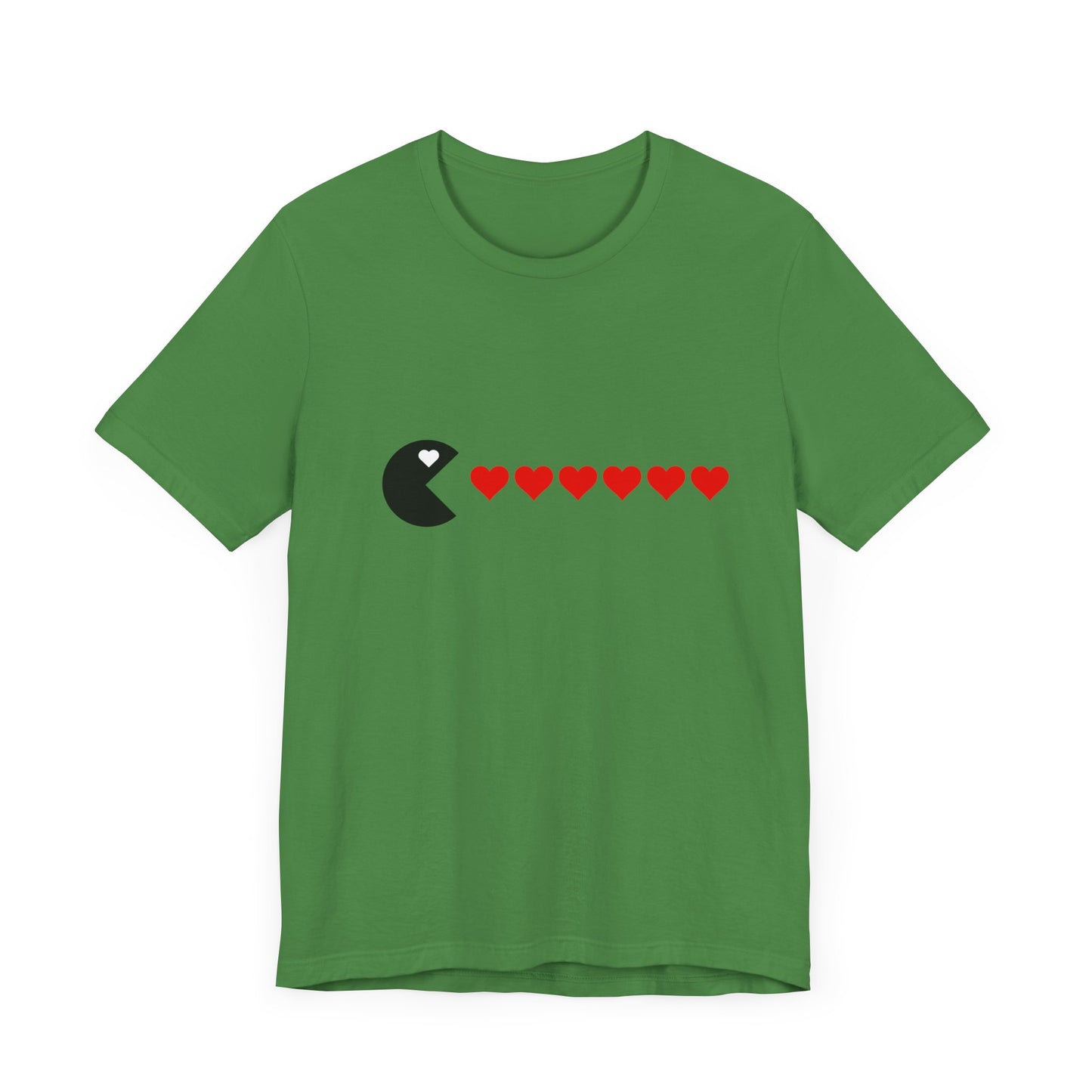 Couples Pacman Hearts Valentines Tee