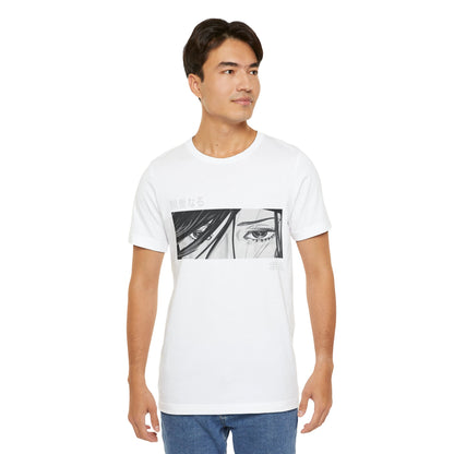 Black and White Anime Girl Eyes Tee