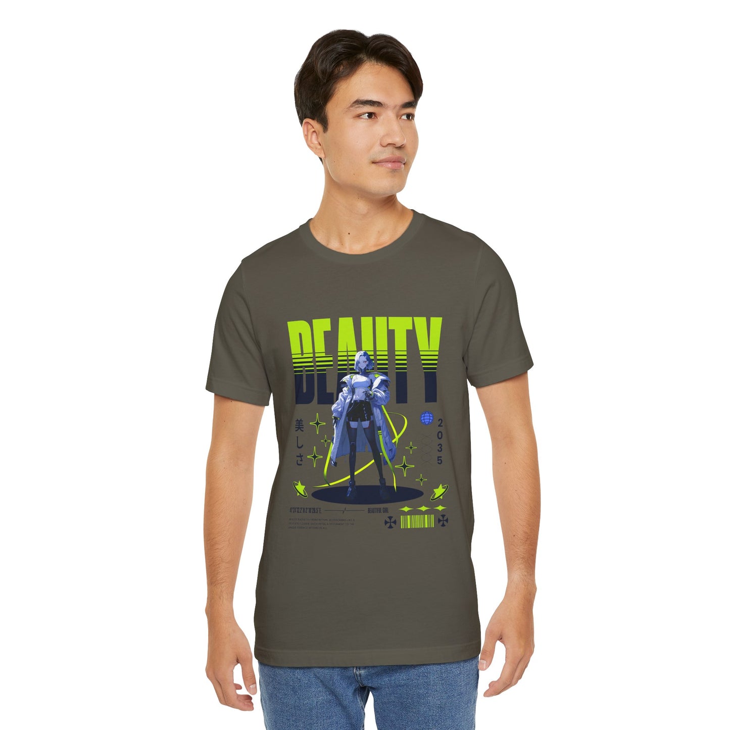 Beauty 2035 Anime Girl Tee