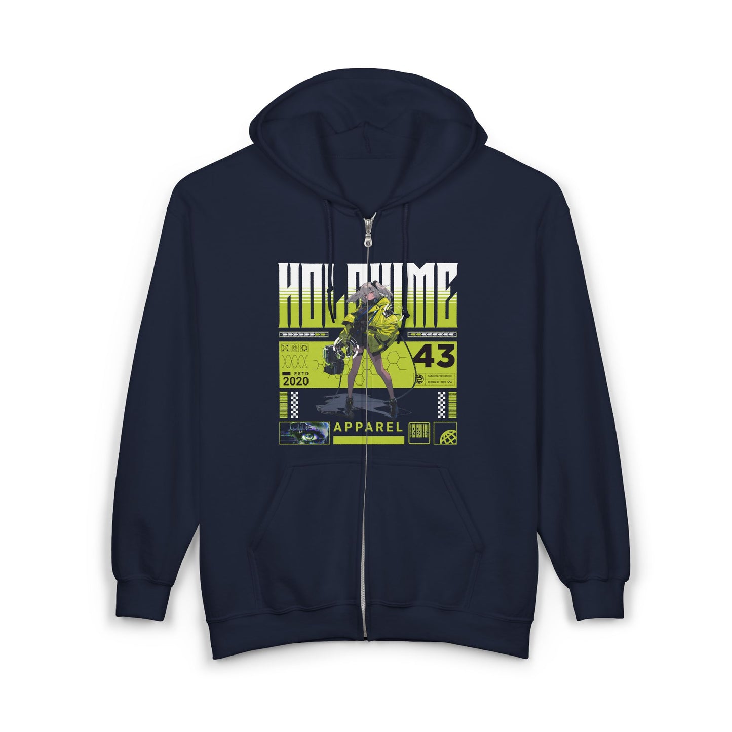 Holohime Anime Girl Urban Graphic Hoodie